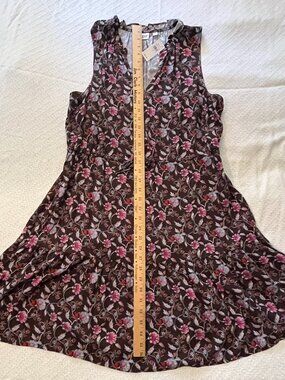 GAP New With Tags - Women's floral dress size Large mid length sleeveless 1 1a_a